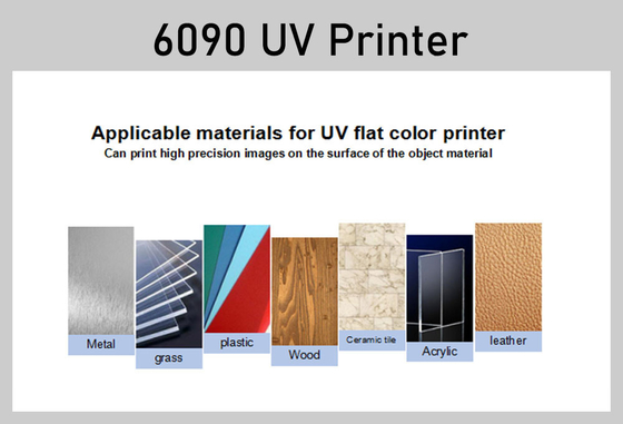 60cmx90cm Inkjet Xp600 TX800 Heads Uv Flatbed Printer Sign Gift Box Tile Wine Bottle Crystal Label Advertising Printing