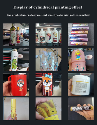 Inkjet Board I3200 Flatbed UV Printer System For Printing Ylindrical Wine Bottle Packaging Boxes Spurt Draws Printer